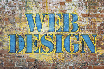 Image showing web design graffiti