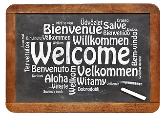 Image showing welcome in different languages