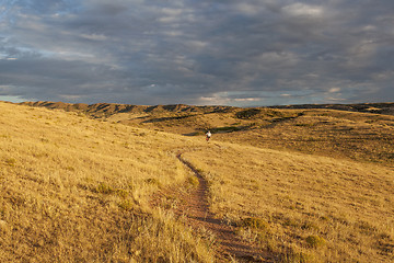 Image showing sunrise over Colorado prairie