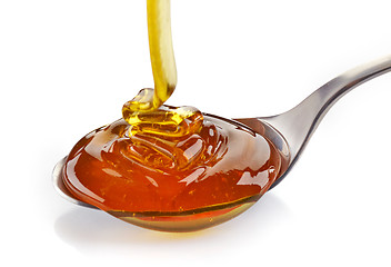 Image showing pouring honey