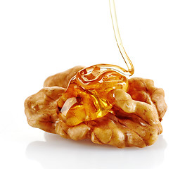 Image showing walnut with honey