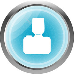 Image showing Camera application icon. camera lens design