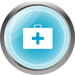 Image showing Doctor Bag Health Medical Icon Isolated on white