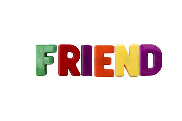 Image showing Letter magnets FRIEND