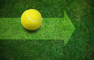 Image showing tennis ball