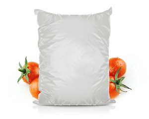 Image showing White Blank Foil Food Bag