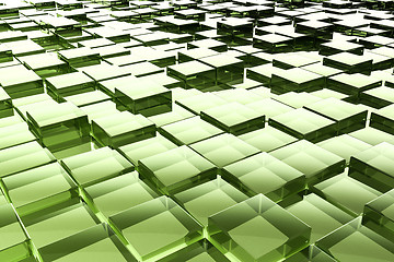 Image showing abstract glass cubes background