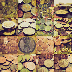 Image showing Retro look Money collage
