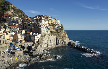 Image showing  landsacpe of Manarola, Cinque Terre