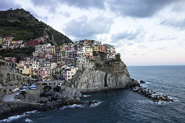 Image showing landsacpe of Manarola, Cinque Terre