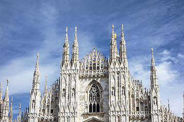 Image showing Facade of Cathedral Duomo, Milan