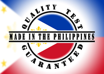 Image showing Quality test guaranteed stamp 