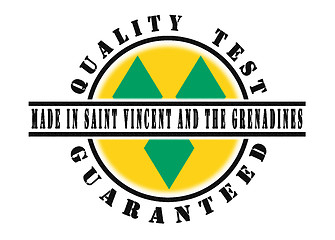 Image showing Quality test guaranteed stamp 