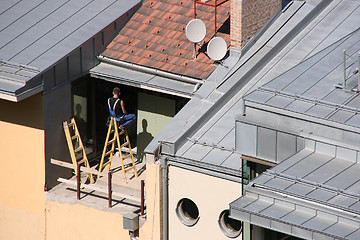 Image showing House renovation worker