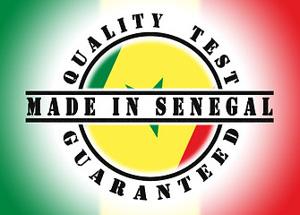 Image showing Quality test guaranteed stamp 