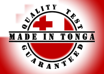 Image showing Quality test guaranteed stamp 