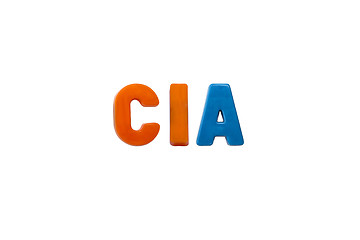 Image showing Letter magnets CIA