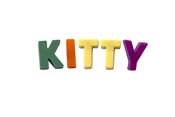 Image showing Letter magnets KITTY