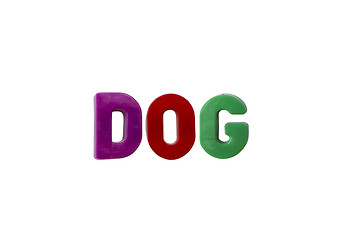 Image showing Letter magnets DOG