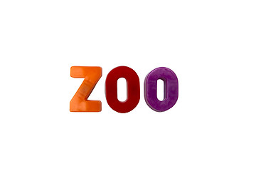 Image showing Letter magnets ZOO