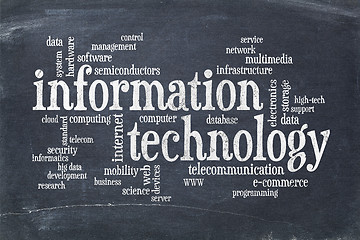 Image showing information technology word cloud