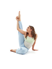 Image showing krounchasana heron pose