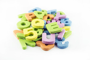 Image showing colorful alphabet letters