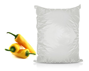 Image showing White Blank Foil Food Bag