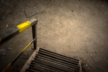 Image showing Abstract detail of rusty stairs