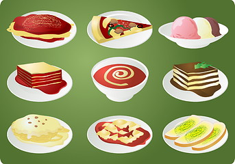 Image showing Italian cuisine icons