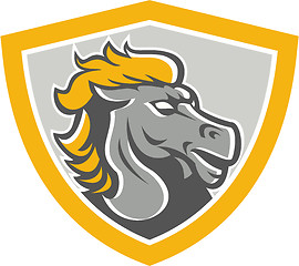Image showing Bronco Horse Head Shield