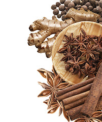 Image showing Spices On A White Background 