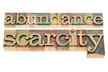 Image showing abundance and scarcity