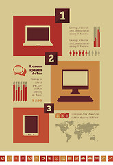 Image showing IT Industry Infographic Elements