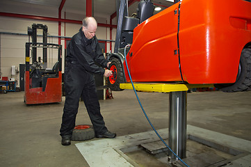 Image showing Forklift Maintenance