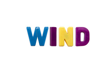 Image showing Letter magnets WIND