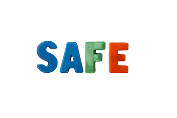 Image showing Letter magnets SAFE