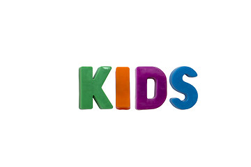 Image showing Letter magnets KIDS