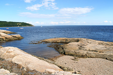 Image showing The coast near Tadoussac, Canada