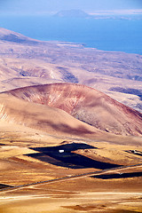 Image showing rock stone water  in lane spain isle landscape