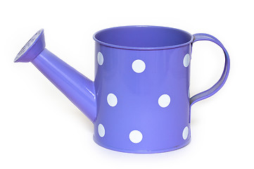 Image showing The tin watering can.