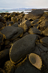 Image showing  cloud beach  coastline and summer in lanzarote spain 