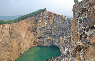 Image showing Lake in the rocks.