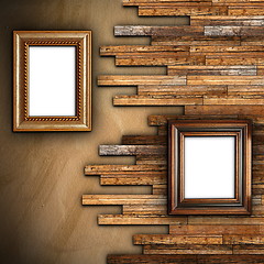 Image showing abstract wall with two frames