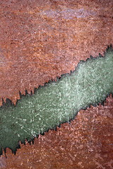 Image showing cracked rusty backdrop