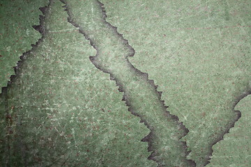 Image showing green metal grungy surface