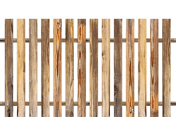 Image showing wood fence made from old planks