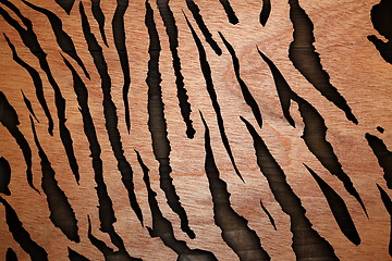 Image showing abstract wood textures tiger pattern