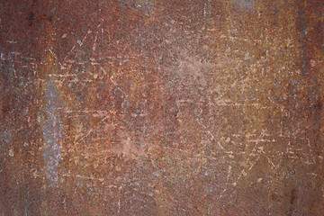 Image showing scratched rust on metal surface