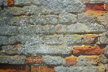 Image showing abstract grunge red brick wall